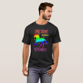 Unicorns regenboogdag in september t-shirt (Voorkant volledig)