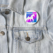 Unicorns Rock! Ronde Button 5,7 Cm (In situ)