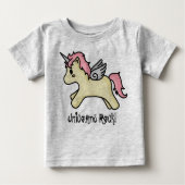 Unicorns Rock [roze] Baby Creeper (Voorkant)