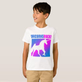 Unicorns Rock! T-shirt (Voorkant volledig)