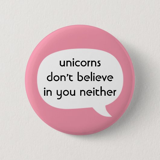 Unicorns Ronde Button 5,7 Cm (Voorkant)