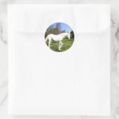 Unicorns Ronde Sticker (Tas)