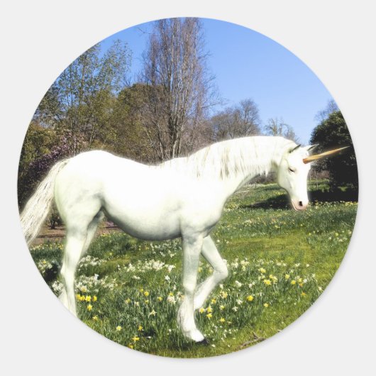 Unicorns Ronde Sticker (Voorkant)