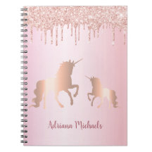 Unicorns roze roze roze goudglitter naam
