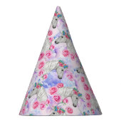 Unicorns & Rozen Patroon Feesthoedjes (Rechts)