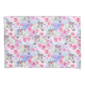 Unicorns & Rozen Patroon Kussensloop (Voorkant-Links)