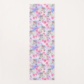 Unicorns & Rozen Patroon Yogamat (Voorkant)