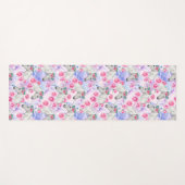 Unicorns & Rozen Patroon Yogamat (Voorkant (horizontaal))