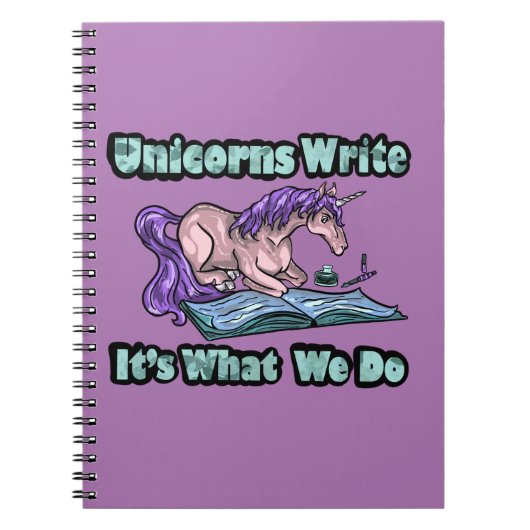 Unicorns schrijven - Het is wat we Notitieboek doe (Voorkant)