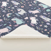 Unicorns Sherpa Blanket Deken (3/4)