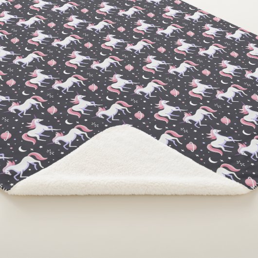 Unicorns Sherpa Blanket Deken (3/4)