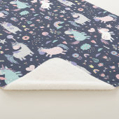Unicorns Sherpa Blanket Deken (3/4)