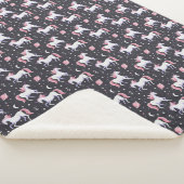 Unicorns Sherpa Blanket Sherpa Deken (3/4)