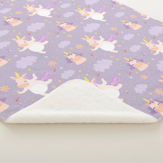 Unicorns Sherpa Deken (3/4)