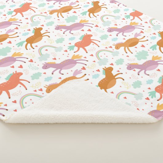 Unicorns Sherpa Deken (3/4)