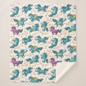 Unicorns Sherpa Deken (Voorkant)