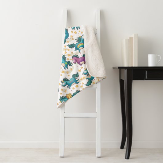 Unicorns Sherpa Deken (In situ)