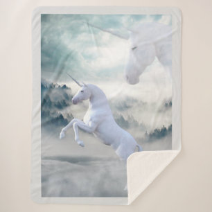 Unicorns Sherpa Deken