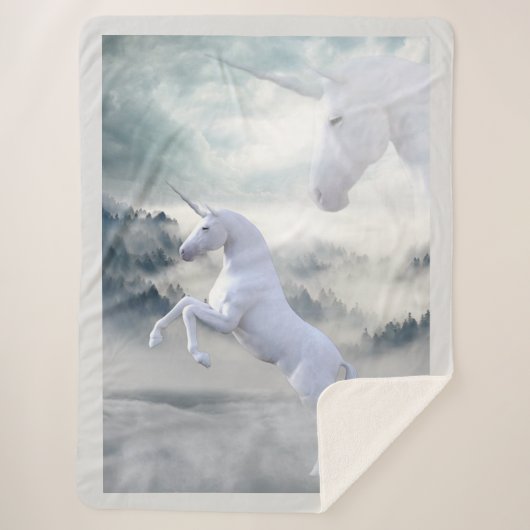Unicorns Sherpa Deken (Voorkant)