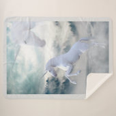 Unicorns Sherpa Deken (Voorkant (horizontaal))
