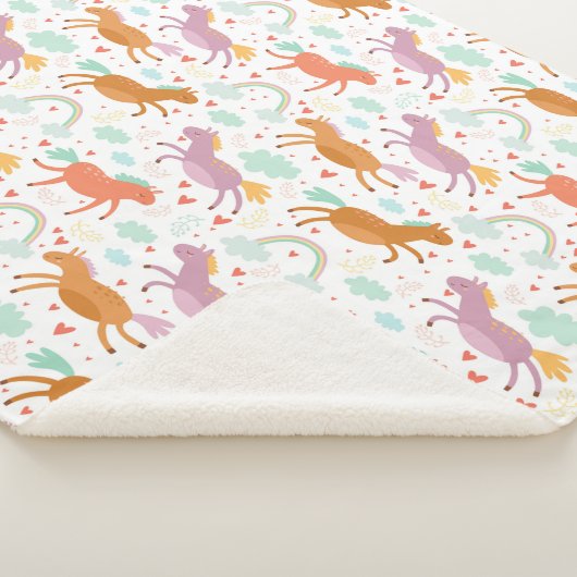 Unicorns Sherpa Deken (3/4)