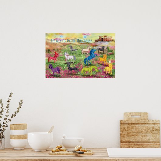 Unicorns uit het Poster Unimaise (Keuken)