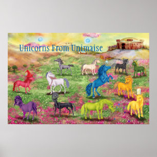 Unicorns uit het Poster Unimaise