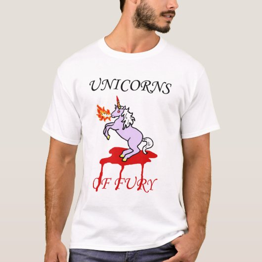 Unicorns van Fury I T-shirt (Voorkant)