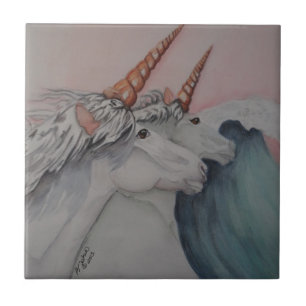 Unicorns van het zee tegeltje