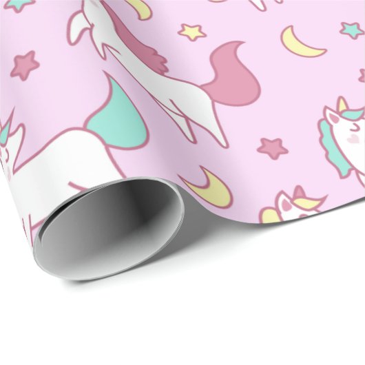 Unicorns Verpakkingspapier Cadeaupapier (Rol Hoek)