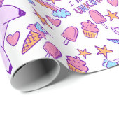 Unicorns Verpakkingspapier Cadeaupapier (Rol Hoek)