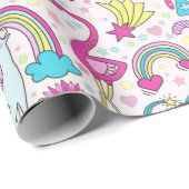Unicorns Verpakkingspapier Cadeaupapier (Rol Hoek)