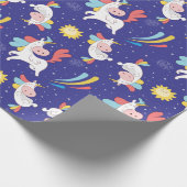 Unicorns Verpakkingspapier Cadeaupapier (Hoek)