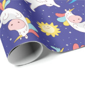 Unicorns Verpakkingspapier Cadeaupapier (Rol Hoek)