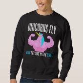 Unicorns vliegen als ze uit de kast komen trui (Voorkant)