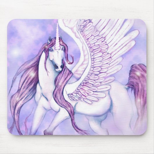 Unicorns Vlucht van Fancy Muismat (Voorkant)