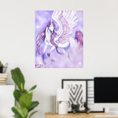 Unicorn's ~*~ vlucht van Fancy ~*~ Poster (Thuiskantoor)