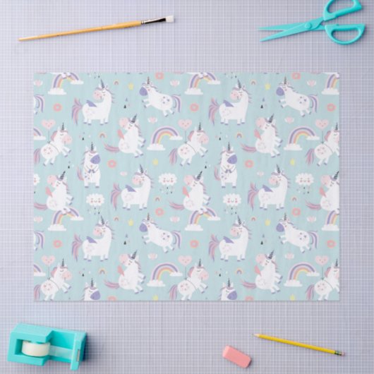 Unicorns-weefselpapier Tissuepapier (Craft)