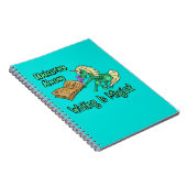 Unicorns weten dat schrijven Magisch is Notitieboek (Rechterzijde)