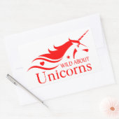 Unicorns, Wilde Over Unicorns, Unicorn Rechthoekige Sticker (Envelop)
