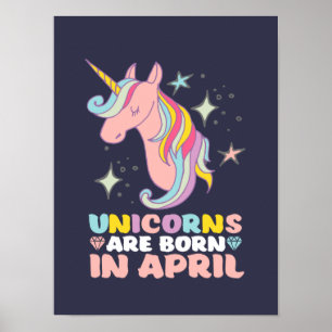 Unicorns worden geboren in april jongstleden, meis poster