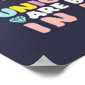 Unicorns worden geboren in mei jongstleden, meisje poster (Hoek)