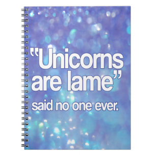 Unicorns zijn beroemd om niemand notitieboek