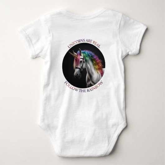 Unicorns zijn echt romper (Achterkant)