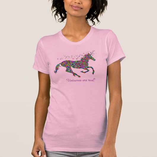 Unicorns zijn echt! t-shirt (Voorkant)