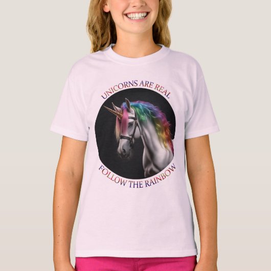 Unicorns zijn echt t-shirt (Voorkant)