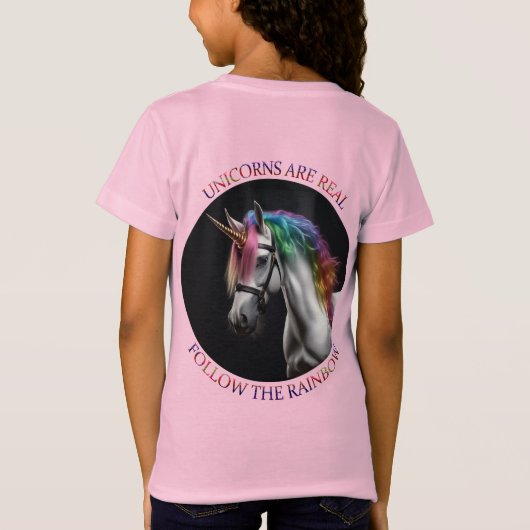Unicorns zijn echt t-shirt (Achterkant)