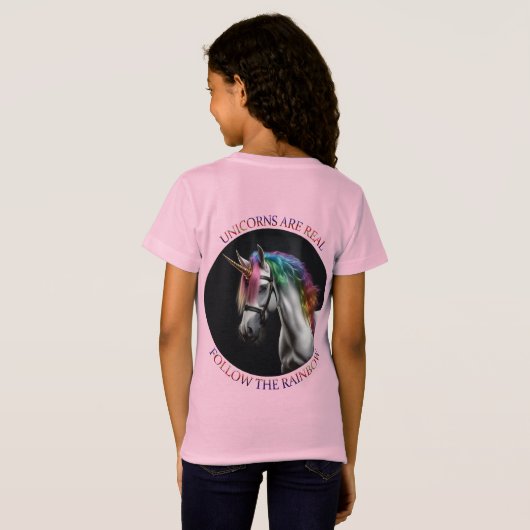 Unicorns zijn echt t-shirt (Achterkant volledig)
