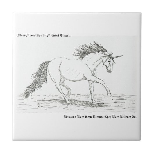 Unicorns zijn echt tegeltje (Voorkant)