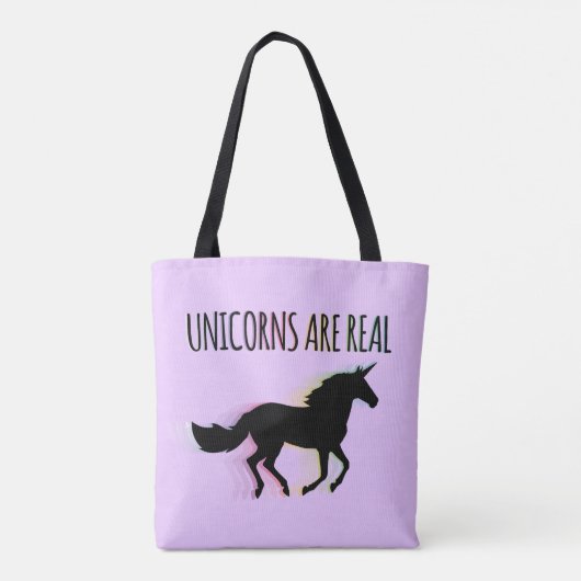 Unicorns zijn echt tote bag (Achterkant)